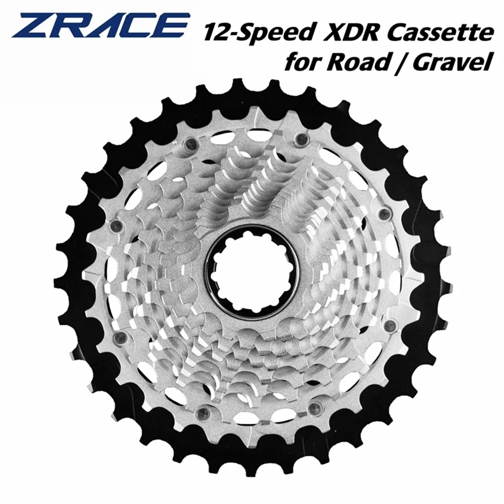 

2024 New ZRACE XDR 12-Speed Cassette for Road/Gravel CNC fully hollow and super light, 10-28T / 10-33T / 10-36T / 10-44T XDR-12S