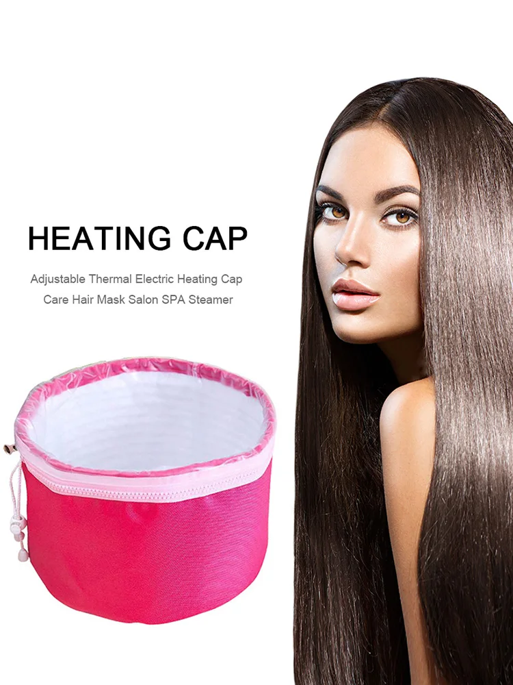 Gorro de vapor para el cabello, gorro eléctrico con Control de temperatura de 3 niveles, gorro térmico de 220V con protección inteligente, regalo para mujeres