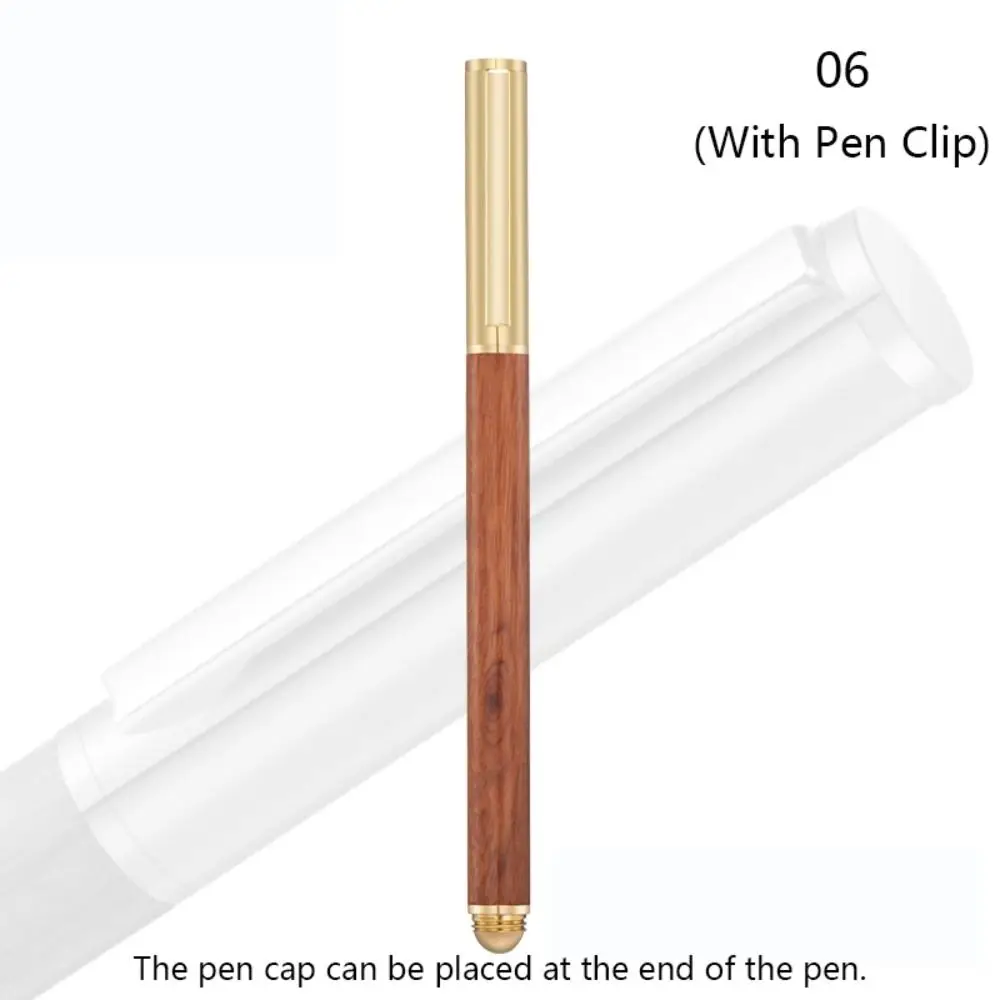 

High Quality Wood Body Ballpoint Pen Brass Students Gift Fountain Pen Business Gel Pen School Office Supplies