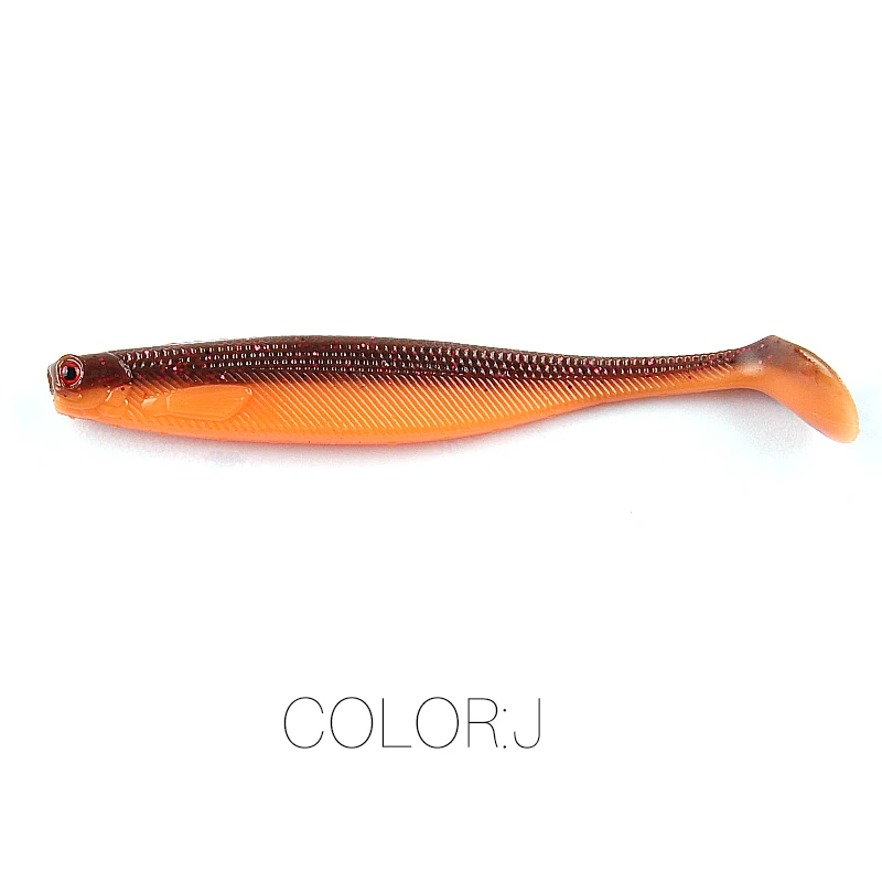 NIEUWE Supercontinent ShadTeez T-staart 50mm 70mm 100mm Snoek Zander Predator Vissen 3d ogen Zachte lokken Vissen lokt