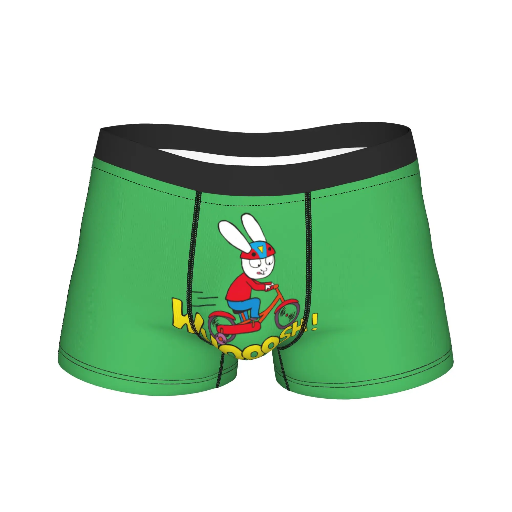 Men Simons Rabbit Boxer Briefs Shorts Panties Polyester Underwear French Cartoon Male Sexy S-XXL Underpants