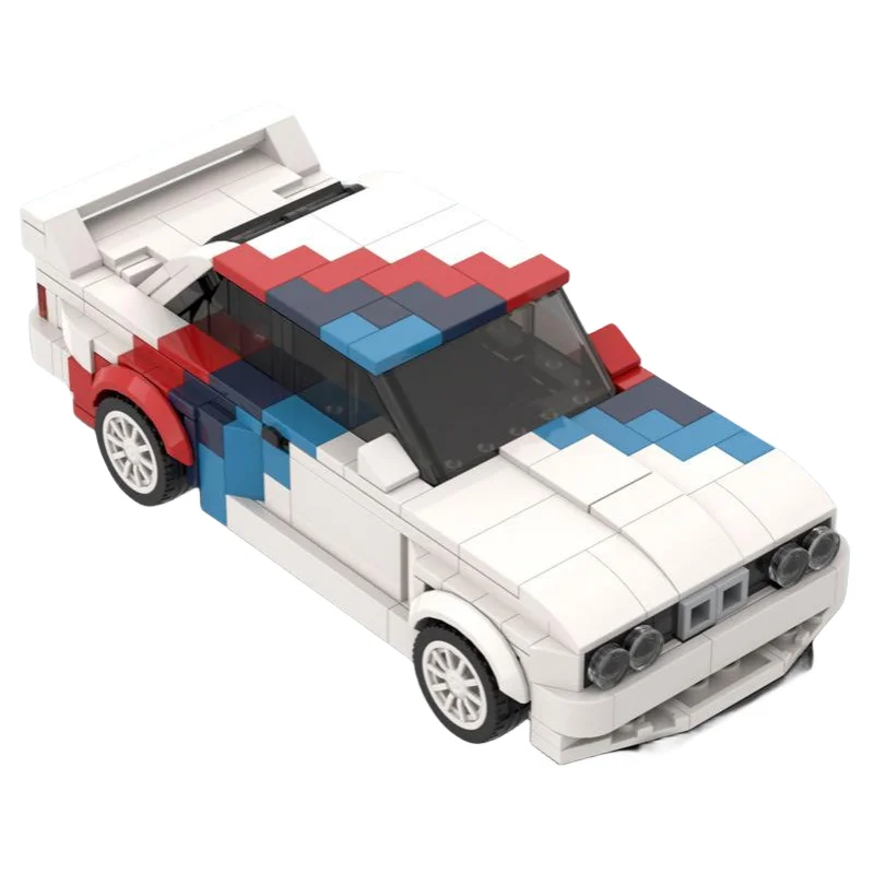 NEW Speed Cars Toy M3 E30 Technical racing sports car Vehicle Speed Champion Racer Building Blocks Toys for Boys Gift