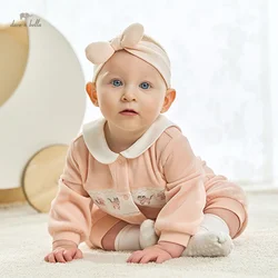 Dave Bella Baby Jumpsuit Romper Newborn Creeper Autumn Girls Romper Casual Fashion Sweet Lovely Gentle DB3236211