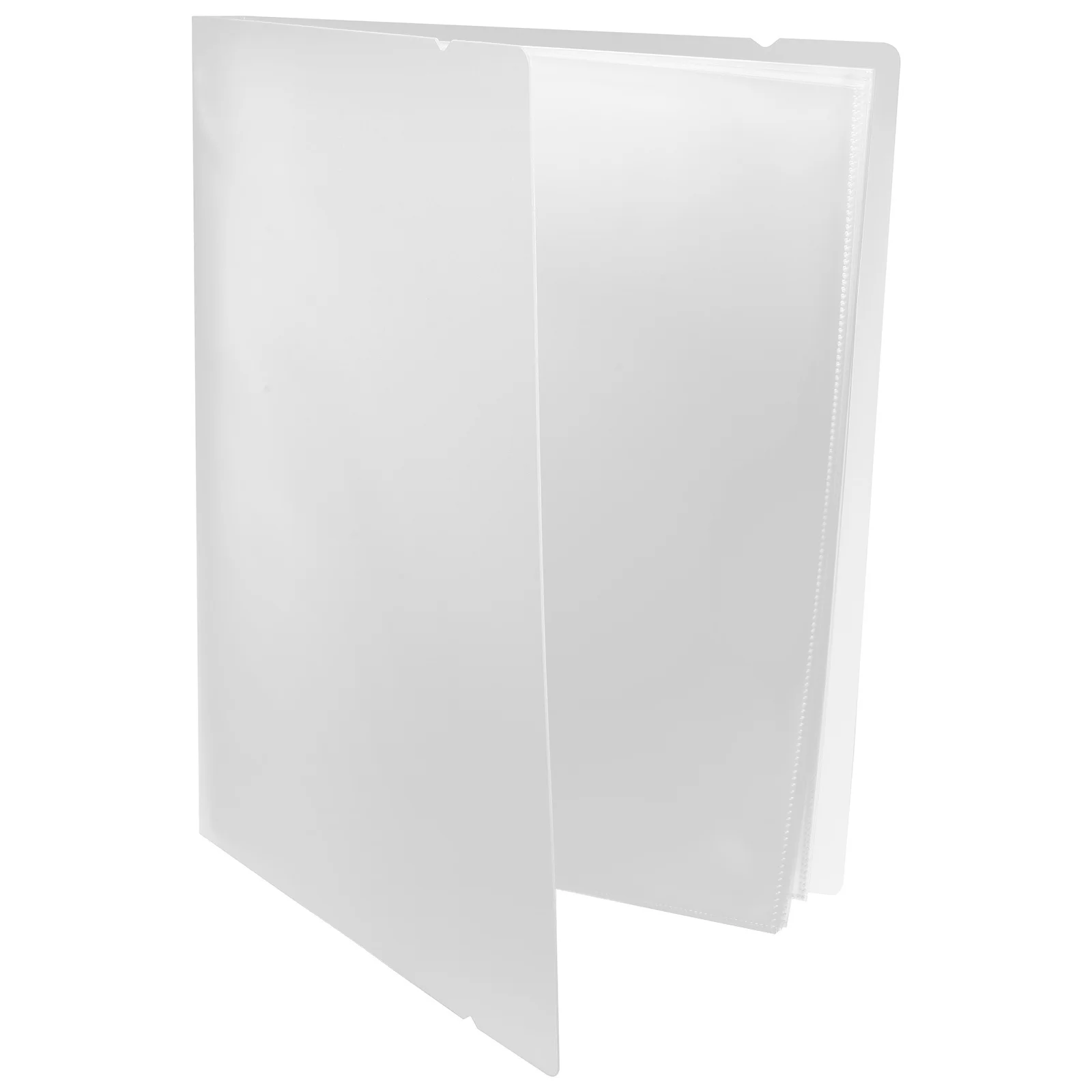 Binder A4 Transparan Bahan PP 4 Lubang O Ring Pengatur File Musik Tempat Dokumen Map File