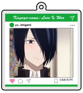 لعبة Shinomiya Kaguya Fujiwara Chika Iino Miko Hayasaka Ai Shirogane Miyuki المفاتيح دمية أنيمي الاكريليك كيرينغ قلادة هدية
