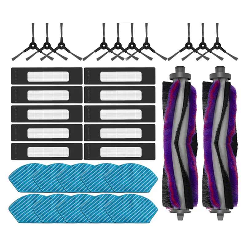 

Для пылесоса Midea M7, M7 Pro, запасные части, аксессуары, основная боковая щетка, фильтр Hepa, ткань для швабры-A54Q