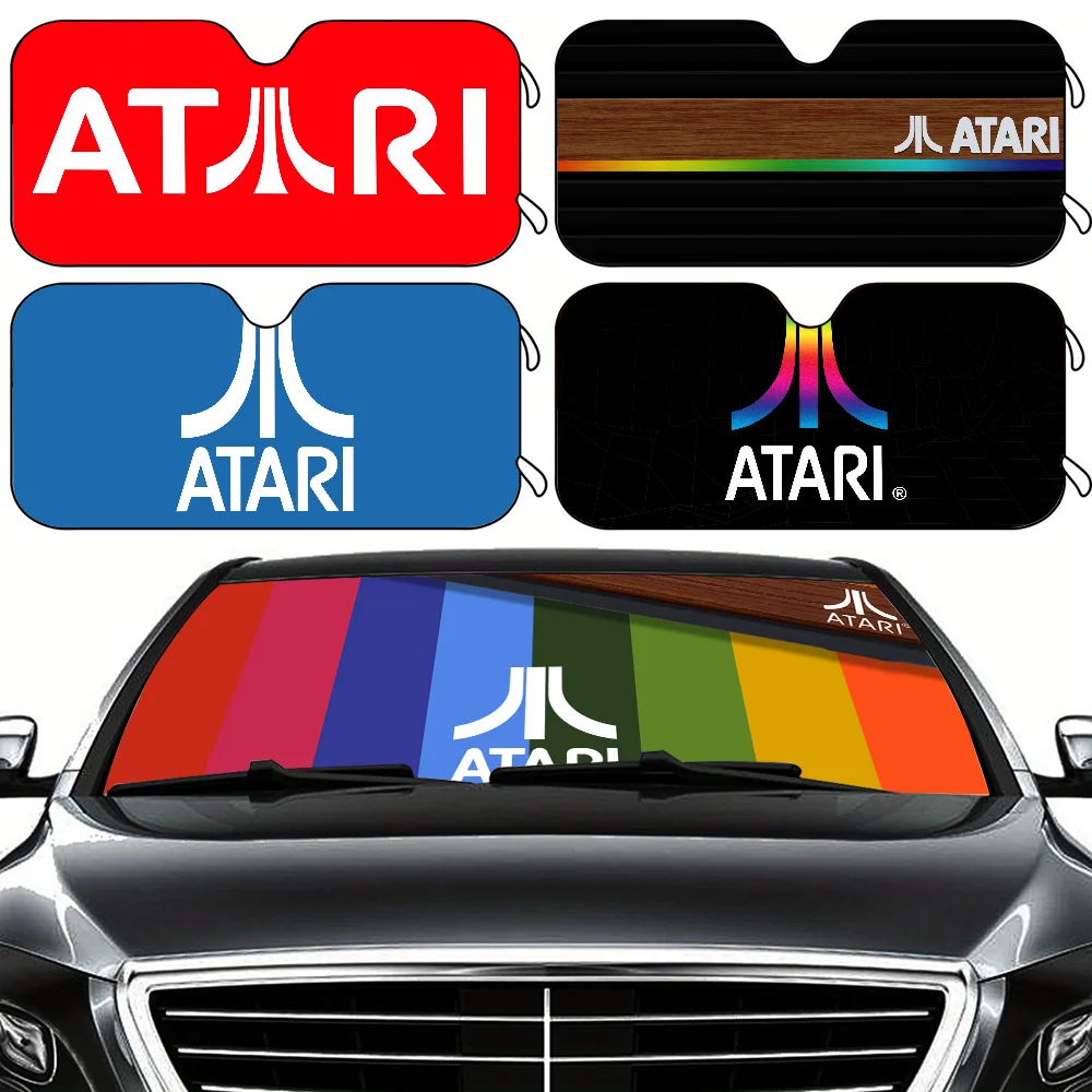 

Atari логотип настенный автомобильный солнцезащитный козырек на лобовое стекло автомобиля солнцезащитный козырек авто солнцезащитный козырек