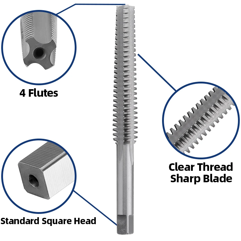 Grifo Trapezoidal Hardiron Tr24x2.5, mano derecha, HSS Tr24x2.5, rosca Trapezoidal