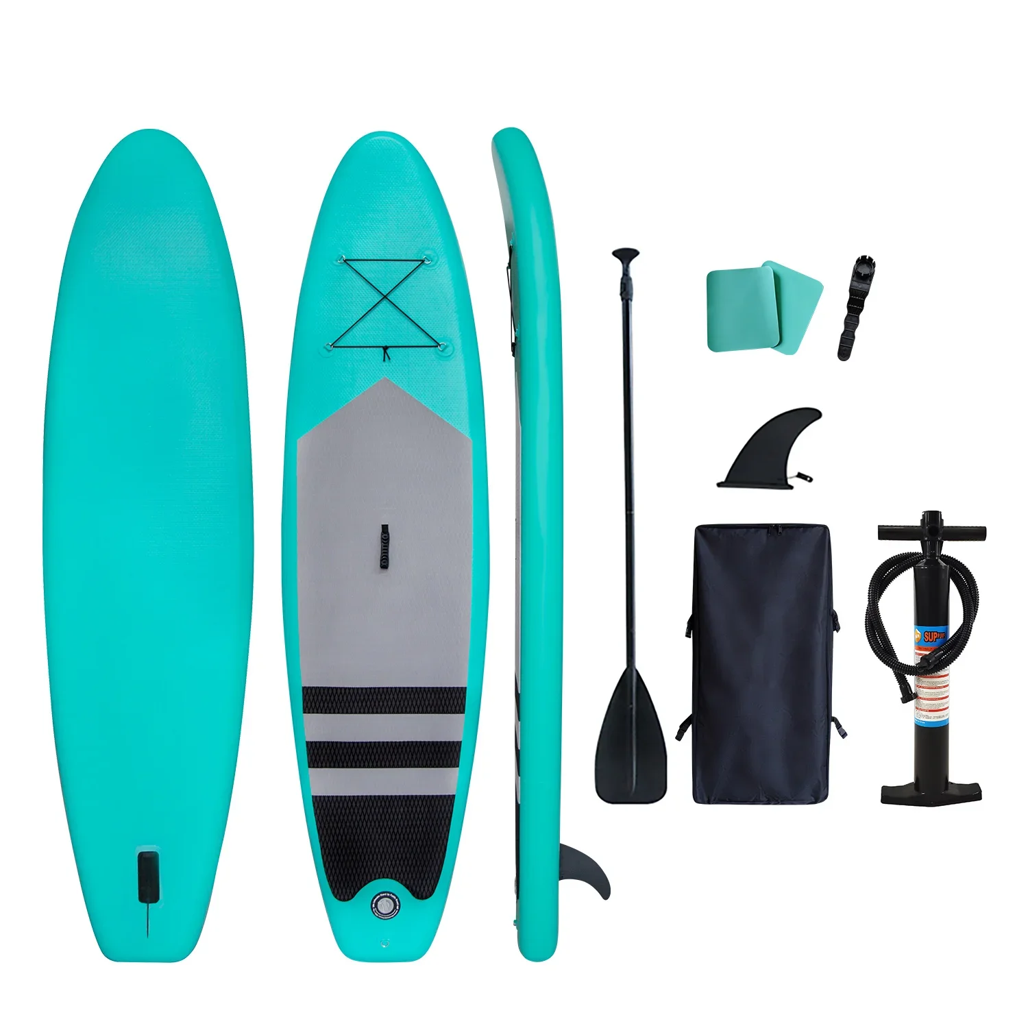 SUP Paddle Board 10'6 320*76*15cm Green Inflatable Ocean Water Board sup Surfboard Drop Stich Pvc Eva Stand up pddle board