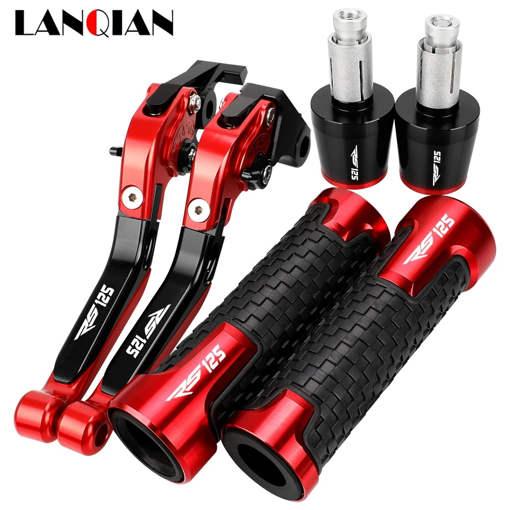 

For APRILIA RS125 1996-2005 2004 2003 2002 Motorcycle Accessories Handgrips Extendable Brake Clutch Levers Handlebar Grips Ends