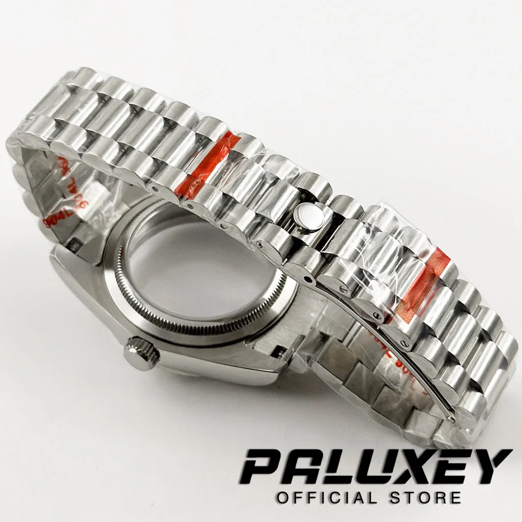 عالية الجودة 36 مللي متر/40 مللي متر مقاوم للماء NH34 NH35 NH36 NH38 NH70 الرئاسية سوار ساعة حافظة الياقوت كريستال ETA2824 PT5000