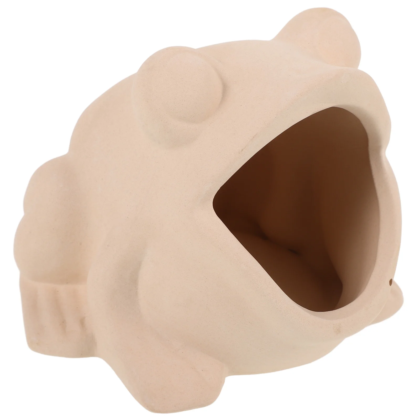 

Fish Tank Hiding Cave Ceramic Frog Shaped Aquarium Decor For Shrimp Fish Underwater Landscape Ornament Shelter