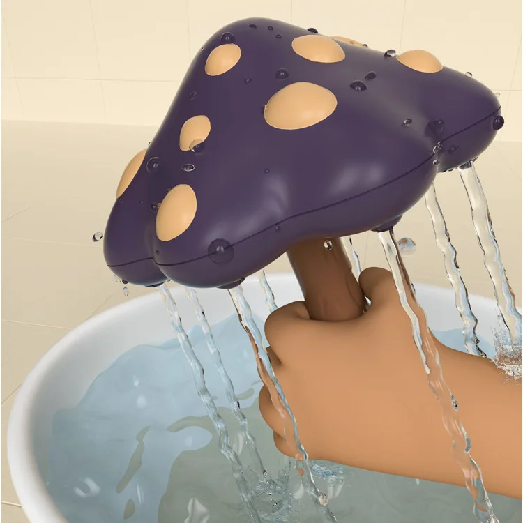 Cartoon Mushroom Shower Rotating Umbrella Baby Bath Play Water Spray Toy Fun Children Bath Play Water Boy And Girls Sprinkle Toy