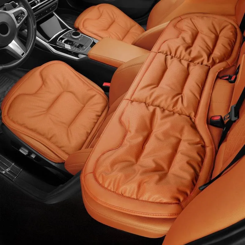 

NAPPA Leather Car Seat Cushion ,For Butt Pain & Back Pain Relief -Universal for Most Seats in Cars, SUVs, Trucks, Etc Auto Parts