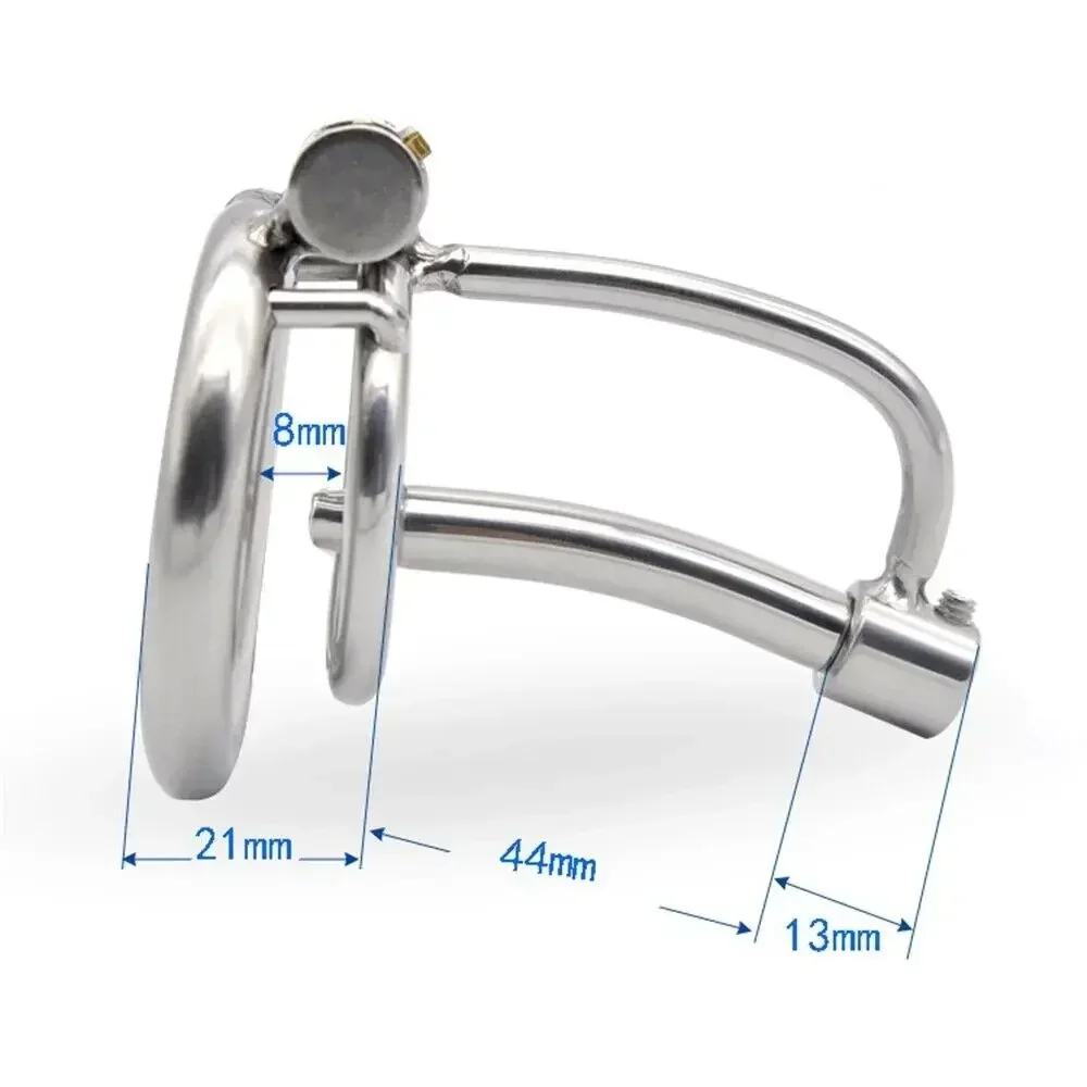 Delay Lock Chastity Cage Stainless Steel Urethral Sounding Probe Device Penis Rings For Men Cock Plug Sex Toys Male Masturbator