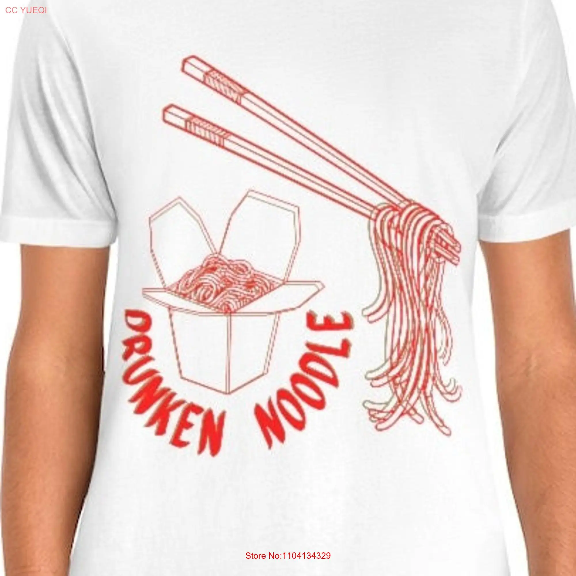 Drunken Noodles Cotton T Shirt long or short sleeves