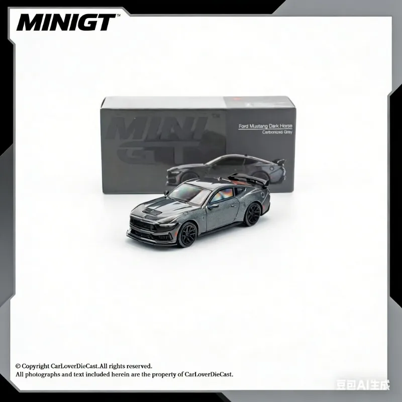 

MINIGT 1:64 Ford Mustang Dark Horse 2024 Alloy Die-Cast Model Adult Collectible Static Simulation Display Piece, Boys' Toy