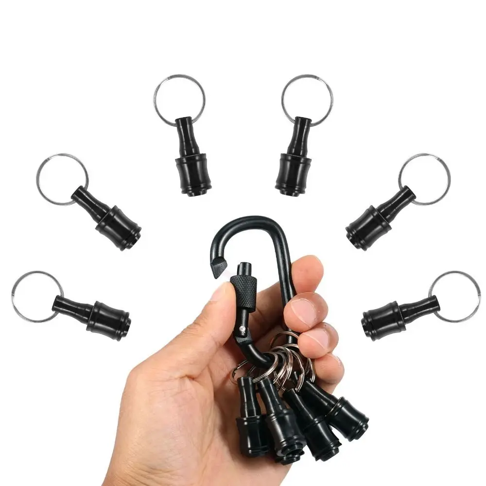 

Rustproof 1/4 Socket Bit Holder Storage Pocket Size Tool Organizer Practical Keychain Screwdriver Bits Holder Gifts for Him