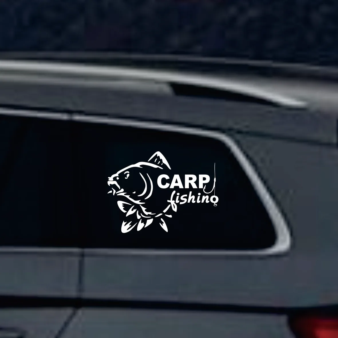 JP fun decal for carp fishing of all sizes waterproof cool waterproof detachable self-adhesive car Vinyl Sticker