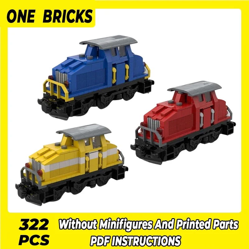 

City Train Model Moc Building Bricks DHG 500 C Workslocomotive Technology Modular Blocks Gifts Christmas Toys DIY Sets Assembly