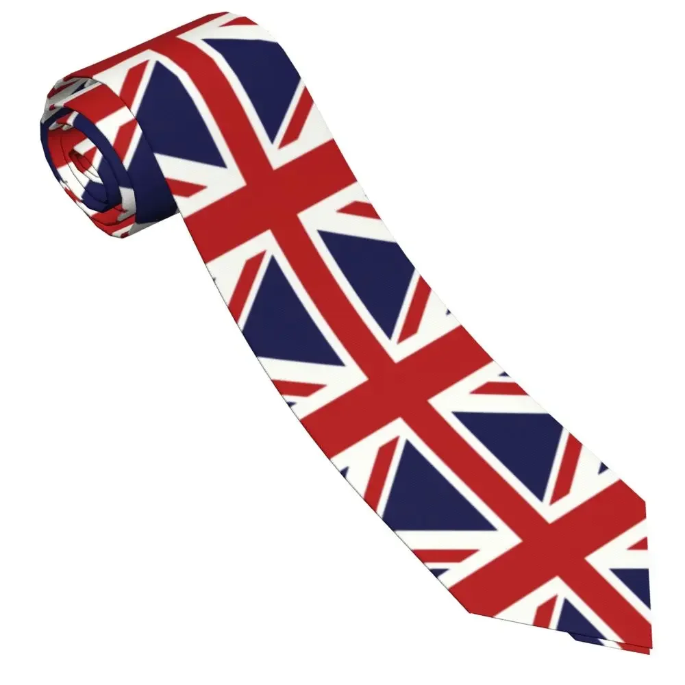 

Personalized Union Jack Flag Of The UK Ties Men Fashion Silk Wedding Neckties