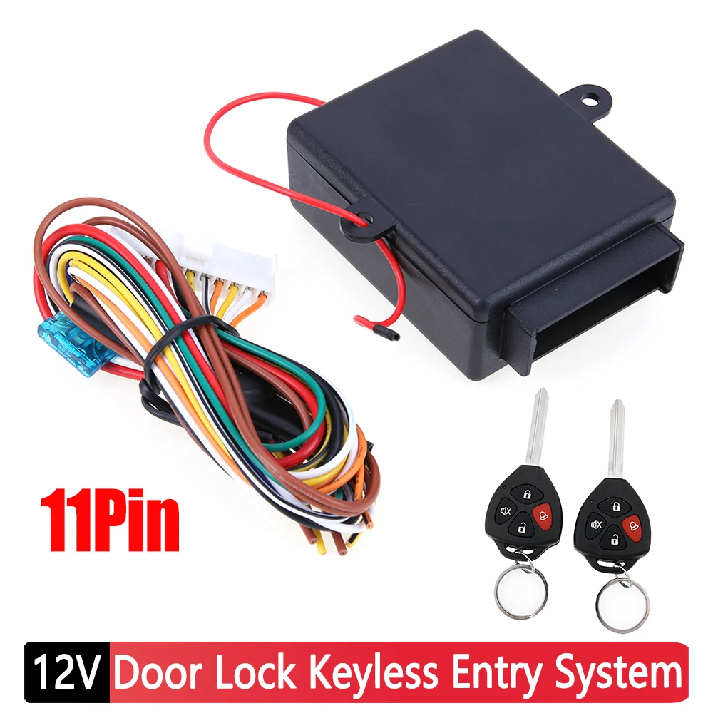 

12V Car Door Lock Vehicle Keyless Entry System Waterproof Car Auto Remote Central Kit Vehicle Security Door Lock Kit Accessories