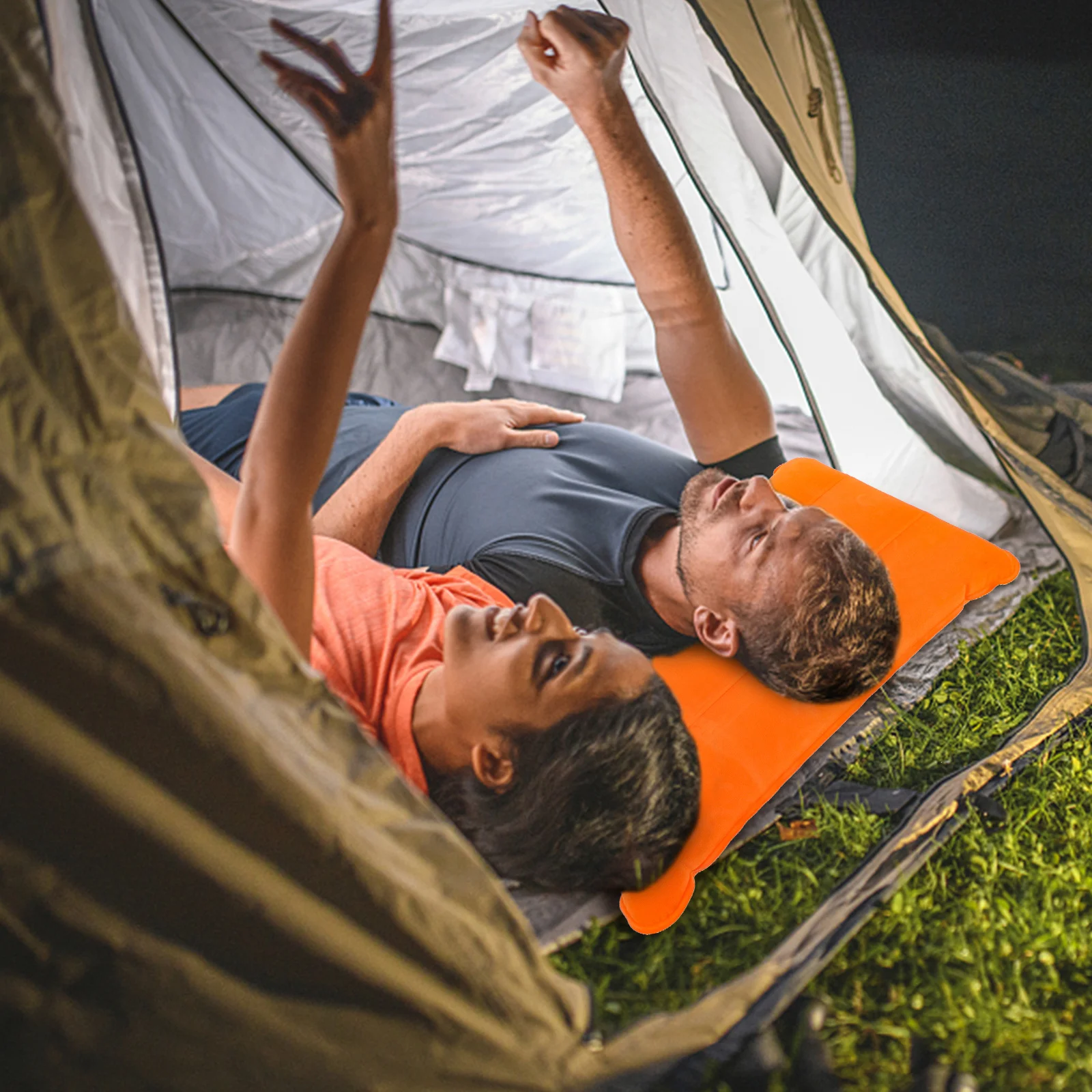 Надувная подушка для кемпинга, эргономичный дизайн, безопасное повседневное использование, путешествия, пеший туризм, офис, разрыв, поддержка шеи, талии, надувная подушка для спины