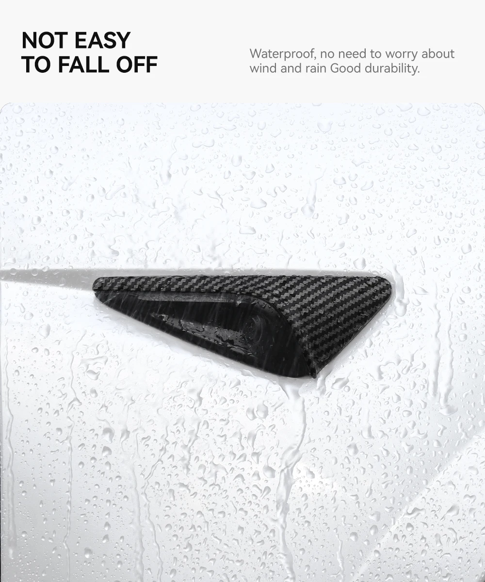 YZ Für Tesla Modell 3/Y Highland Juniper Seite Kamera Carbon Faser Schutz Abdeckung Blatt Bord Schutz Aufkleber Dekor – Detail 5