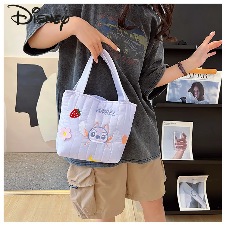 Disney's New Women's Handbag Fashionable High Quality Girls' Shopping Bag Multi Functional Large Capacity Women's Storage Bag