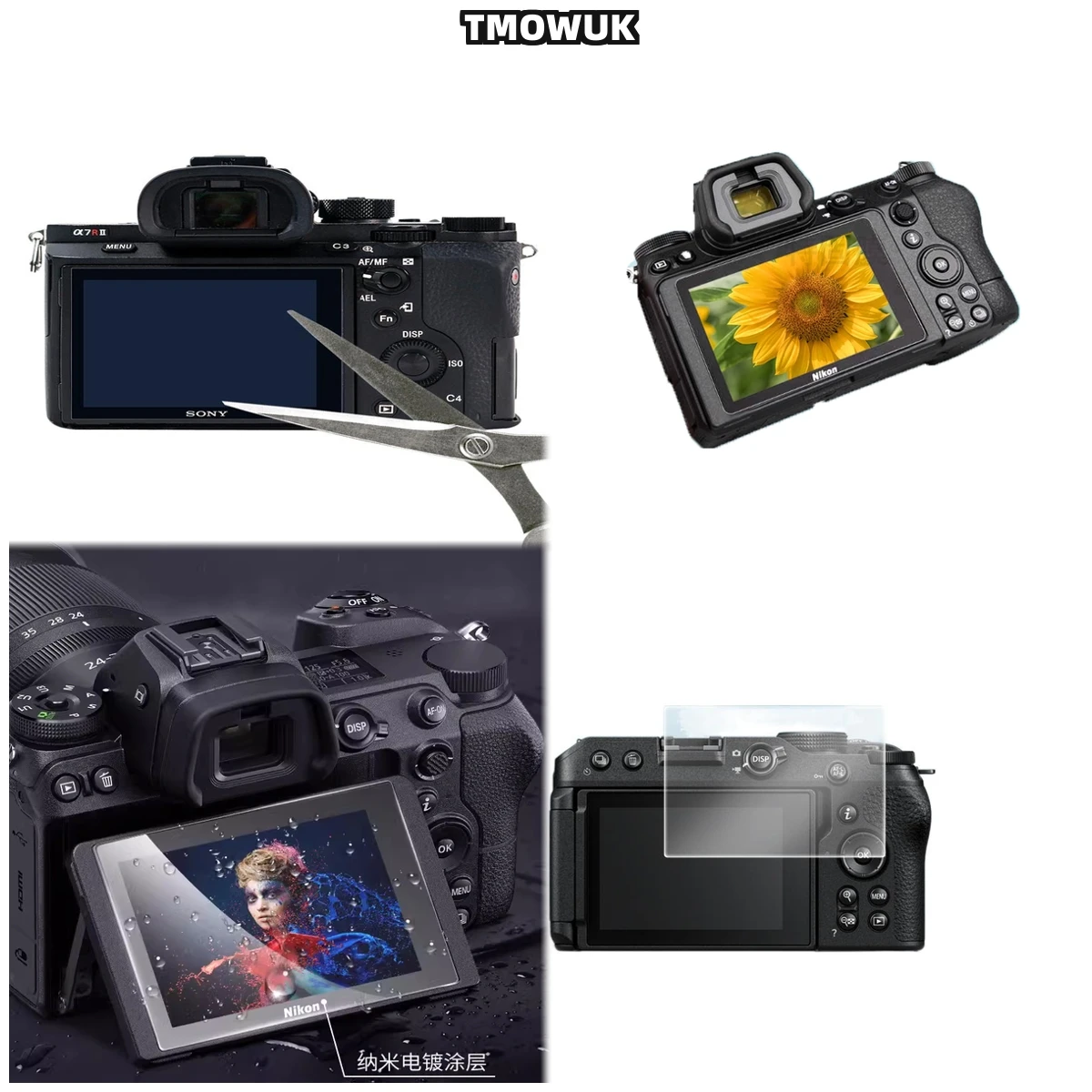 

For Nikon Z30 ZFC Tempered Glass Camera LCD Screen Protector 9H Hardness HD Clear Anti-Scratch Film .