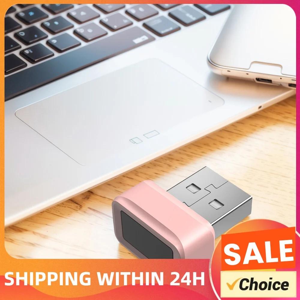 USB Fingerprint Key Reader Portable Key 360° Touch Windows Hello FIDO U2F Speedy Matching Key for PC Laptop