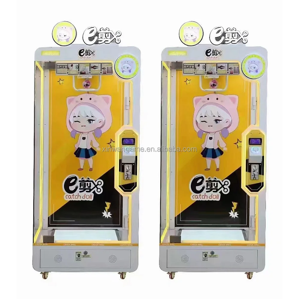 Pink Date Gift Pluche Plush Kids Stacker Big Push Skill Mini Game Jumbo Arcade Claw Crane Toy Vending Doll Catching Machine view 4