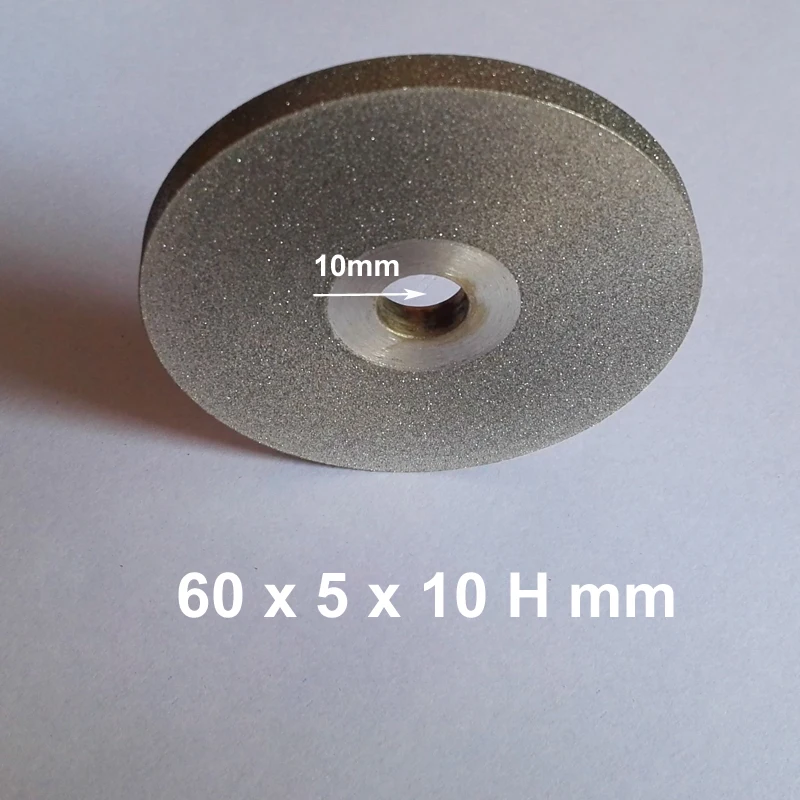 Ściernica diamentowa trójstronna elektroplaterowana 60 mm z otworem 10 mm ze stopu stali wolframowej do precyzyjnego szlifowania