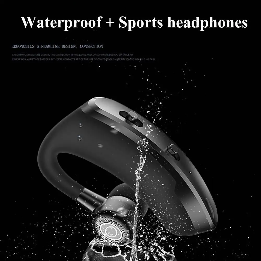 New V9 Wireless Bluetooth 5.0 Headset Hands-free Noise Reduction Sweatproof Sports Earphones With Microphone for Car Driving