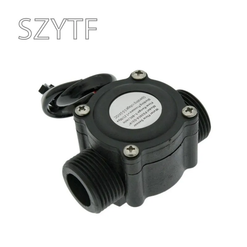 Water Flow Sensor Counter Meter FS300A  1-60L/min G3/4 DC 5-24V  