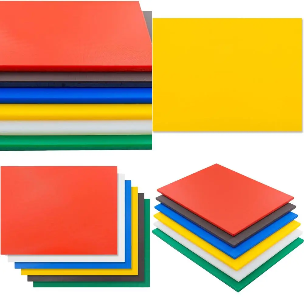 مجموعة ألواح تقطيع بلاستيكية متعددة الألوان معتمدة من NSF، مقاس 20 × 15 × 0.5 بوصة، 6 عبوات للاستخدام في المطبخ #1