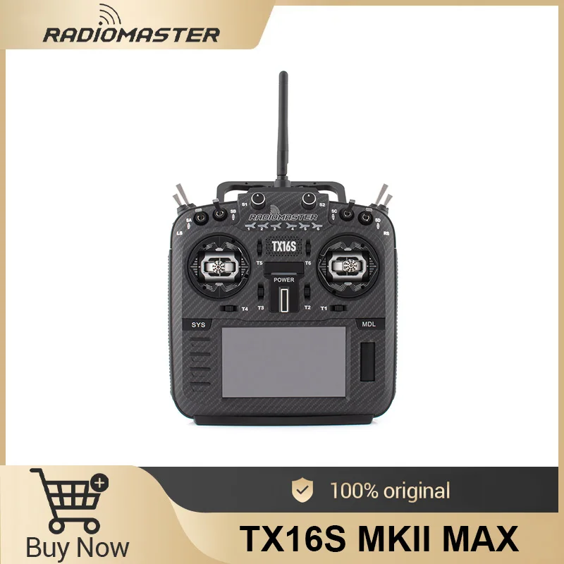 RadioMaster TX16S MKII V4.0 16CH 2.4G Hall Gimbals ELRS 4in1 Transmitter Remote Control 2025 - image 1 of 6