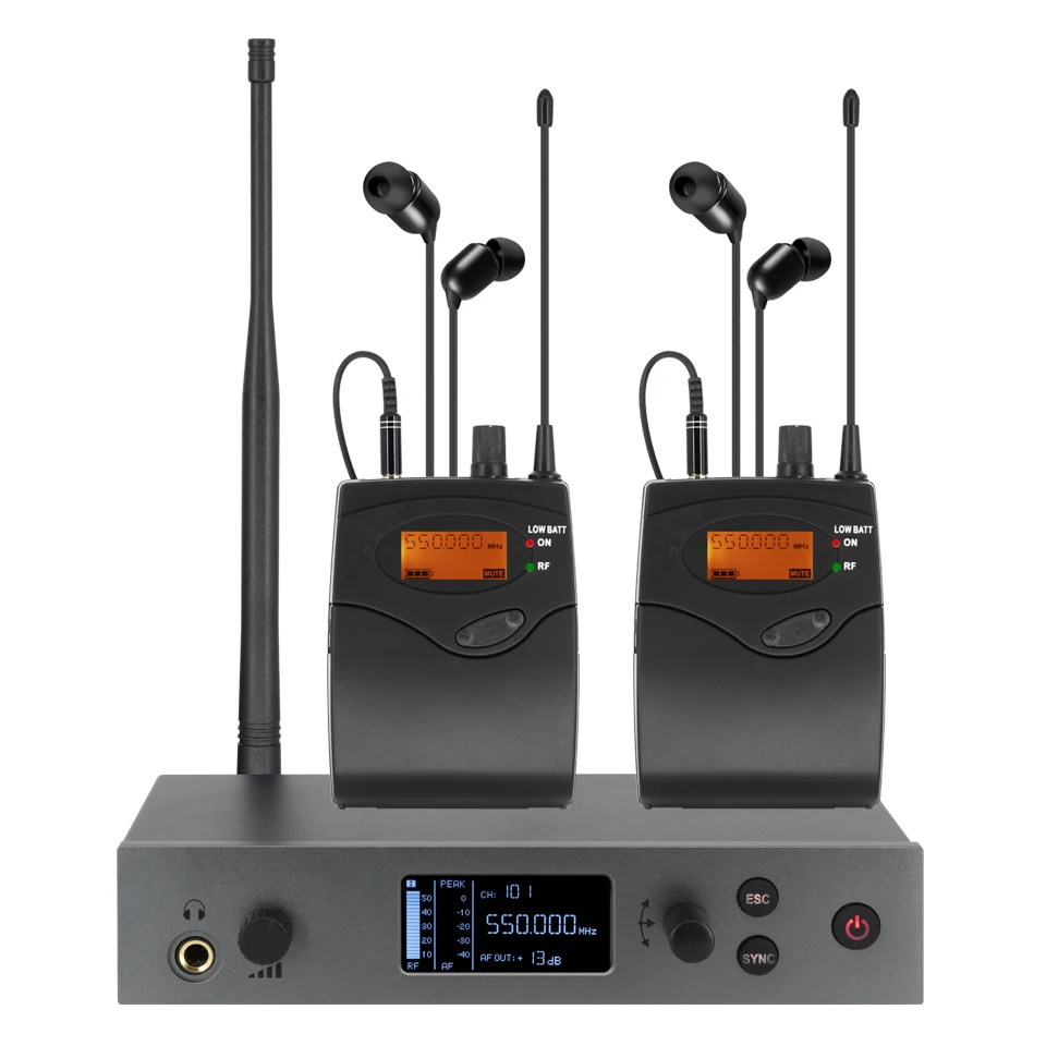 Wireless ear feedback monitoring system, UHF single channel stage monitoring system, professional singer, stage performance, DJ,