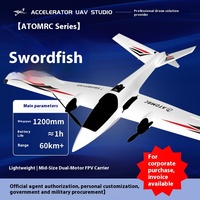 Atomrc Swordfish 1200mm Lightweight Fixed Wing Fpv Carrier Glider Professional Model Flight Remote Control Toy