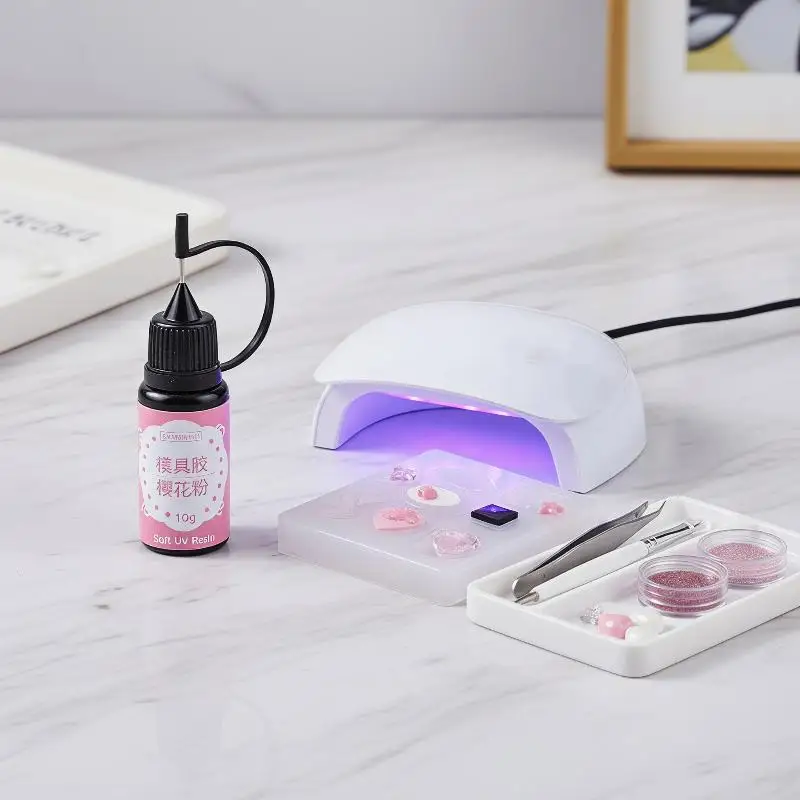 1Pcs 10g Nail Carved UV Crystal Gel Glue for 3D Acrylic Nail Mold Professional Nail Studio