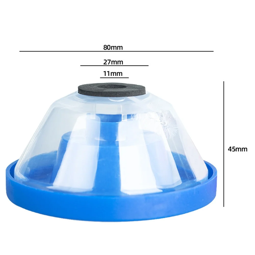 2PC Drill Dust Collector Water Bottle Adapter Hole Cover Plastic Debris Proof Semi-Circular Interior Dust Collector For Drilling