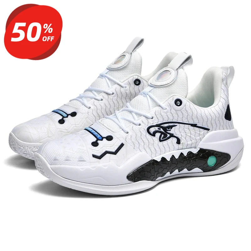 

2026 High quality glow-in-the-dark combat basketball shoes rubber outsole EVA friction has sound for middle school students