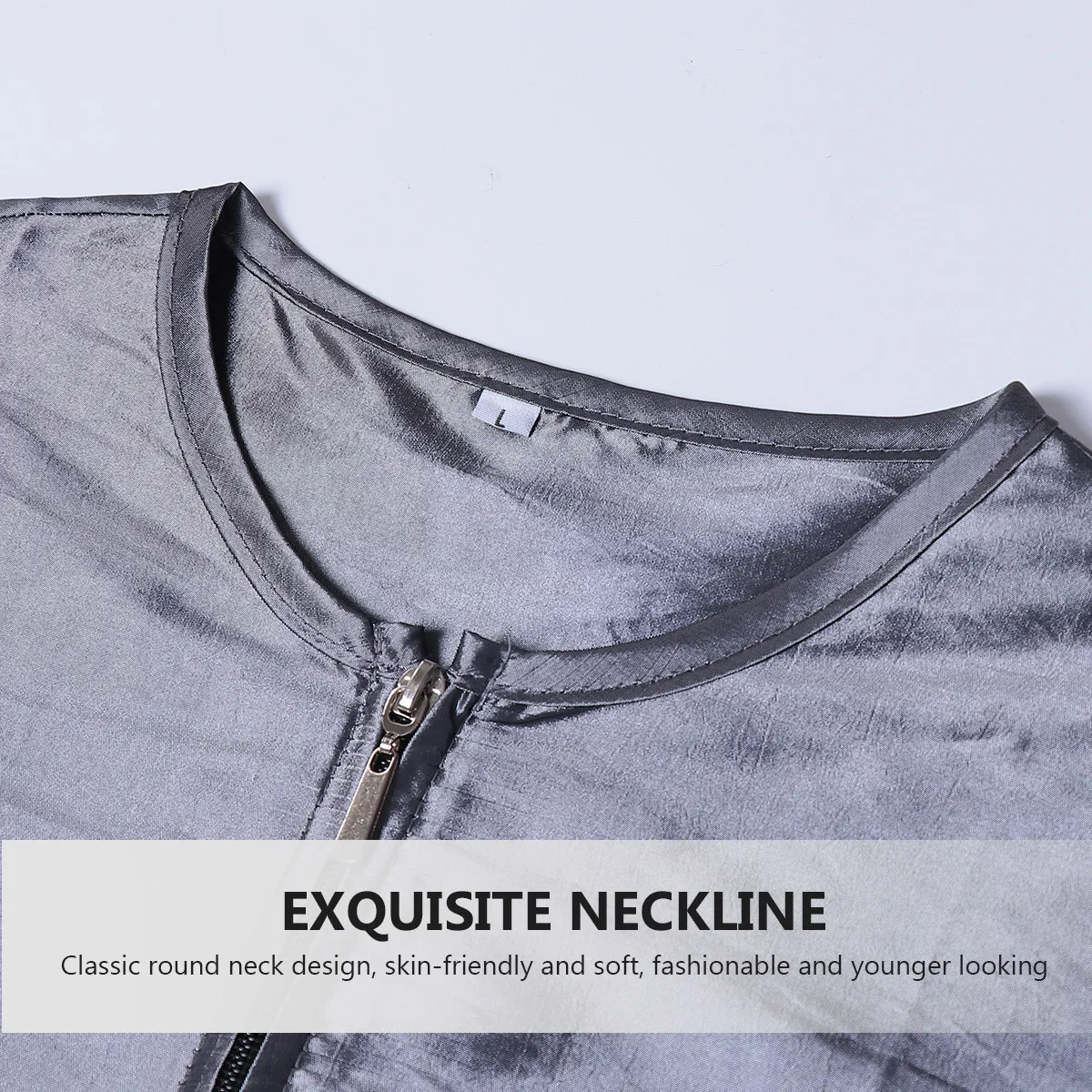 Grembiule Protettivo Grigio Taglia L per Estetiste, Comodo e Resistente, per Parrucchieri, Saloni, Spa e Tintura Capelli