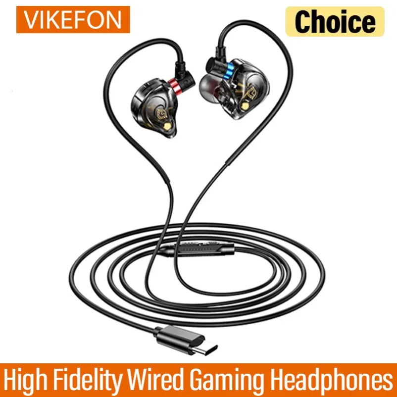 High Fidelity Wired Gaming Headphones With Noise Cancelling Microphone 3.5MM AUX Jack Stereo Surround Audio For iPod iPhone Game