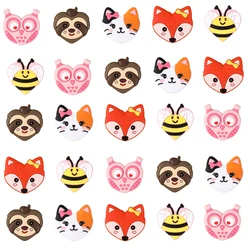 5/10pcs Silicone Beads Valentine's Day Gifts Heart Animal Focal Beads for Jewelry Making Pen KeyChain Necklace Bracelets Decor