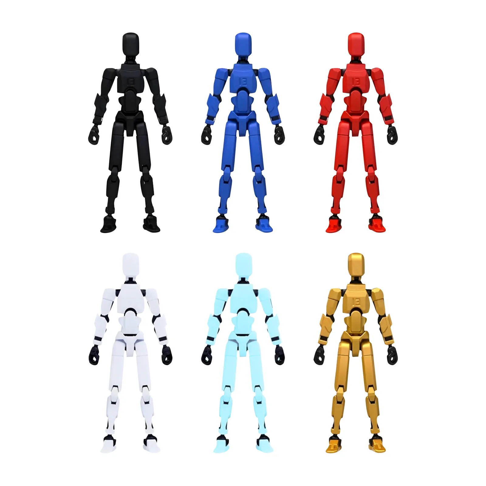 

Multi-Jointed Movable Shapeshift Robot 3D Printed Mannequin Dummy 13 Action Figures Toys Kids Adults Parent-children Games