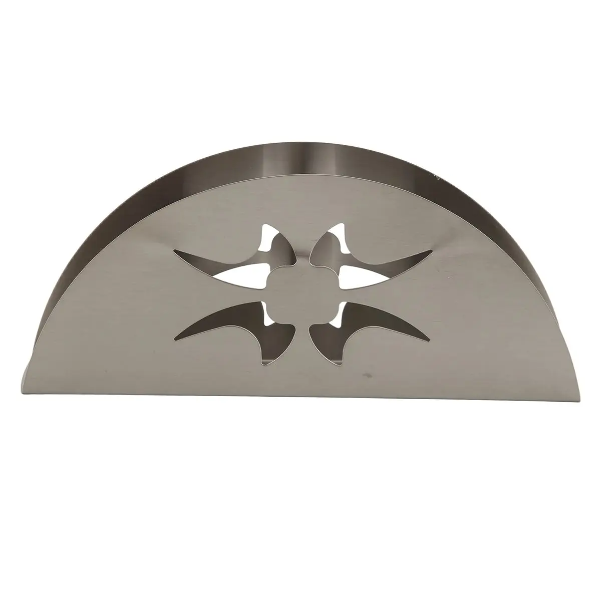 AA77 NEW  Paper Towel Holder Stainless Steel Napkin Holder Fanshaped Organizer Container Home Party Dining Table Decoration