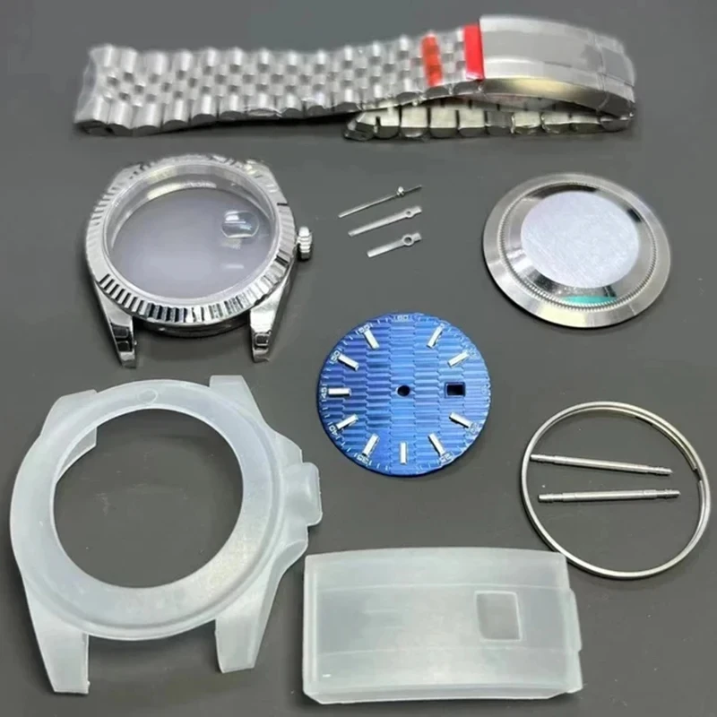 41mm Assemble Watch Case Set Dial 31mm for ETA 2836-2 2824 3235 Movement Stainless Steel Strap Sapphire AR N High Version Parts