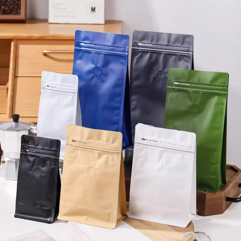 

Самый продаваемый пакетик для кофе из алюминиевой фольги с клапаном для кофе, орехов, овсяных пакетов, пакетов для упаковки корма для домашних животных