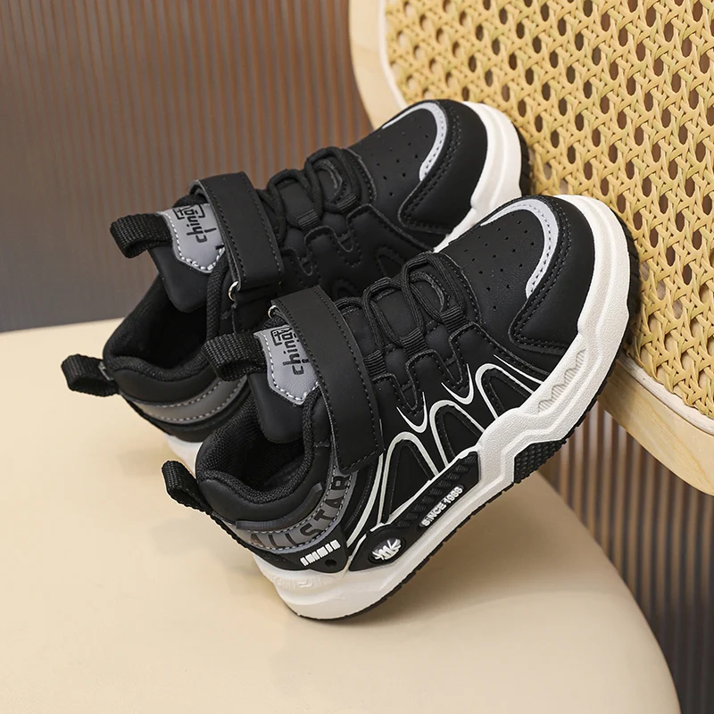 Brand Children Shoes Girls Sneakers Breathable Kids Sports Shoes Trendy Black Casual Daily Comfortable Running Tennis Tackie